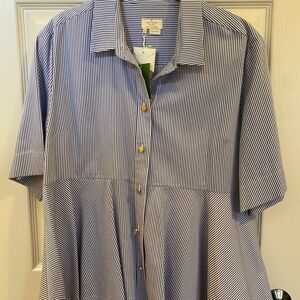 Kate Spade Striped Button-Up Shirt